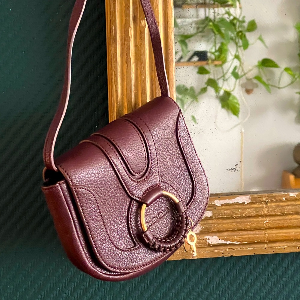 See by Chloe burgundy mini Hana cross body bag - like new!!